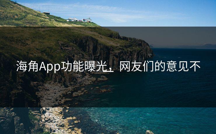 海角App功能曝光，网友们的意见不一