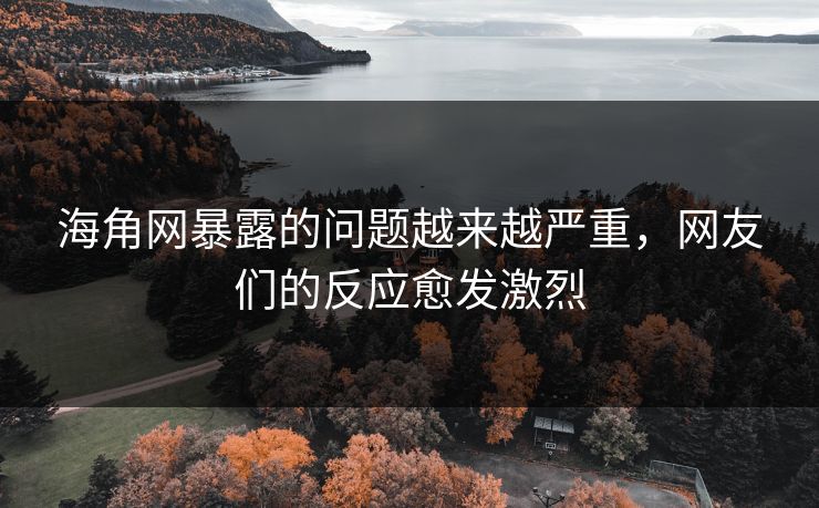 海角网暴露的问题越来越严重，网友们的反应愈发激烈